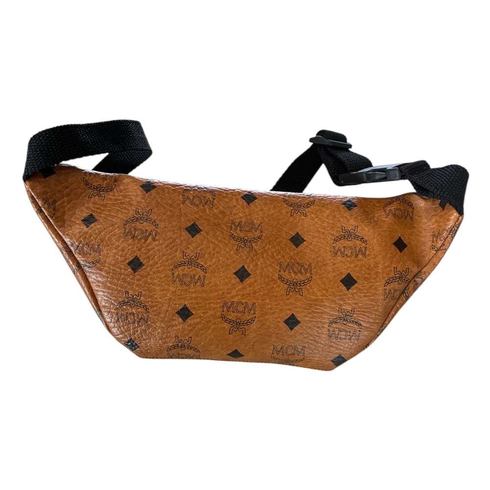 MCM Cognac Visetos Belt Bag - Picture 2 of 7